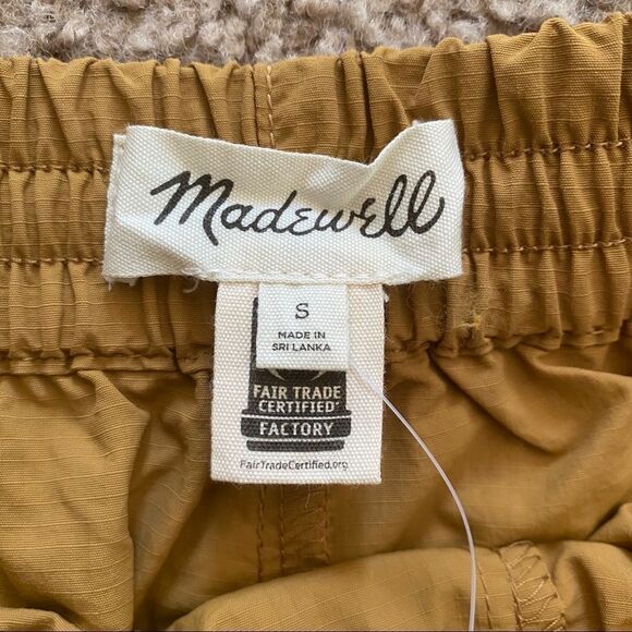 NEW Madewell | Ripstop Drawstring Pull-On Cargo Shorts, Size S - Picture 8 of 16